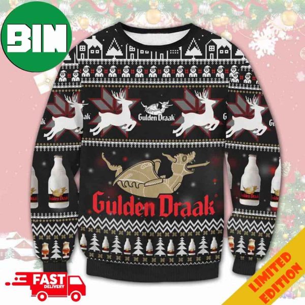 Gulden Draak Beer Ugly Christmas Sweater 2023 For Men And Women