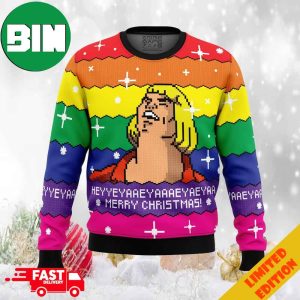 HEYYEYA HE-MAN Ugly Christmas Sweater 2023 Holiday Anime Ape For Men And Women
