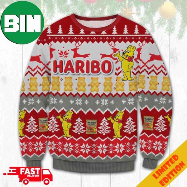 Haribo Gummi Beer Candy Ugly Christmas Sweater 2023 For Men And Women