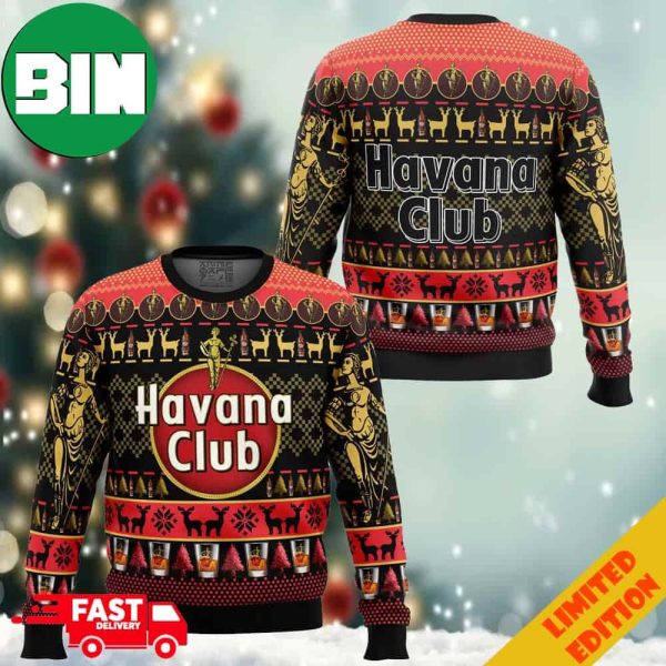 Havana Club Ugly Christmas Sweater For Men And Women