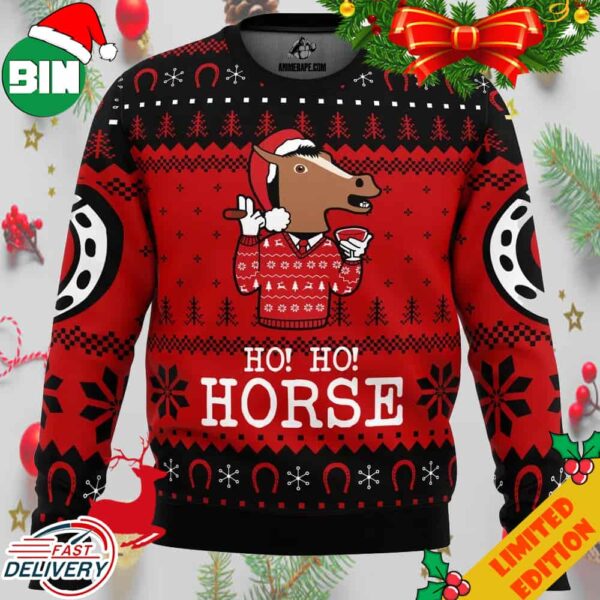 Ho Ho Horse Bojack Horseman Ugly Christmas Sweater