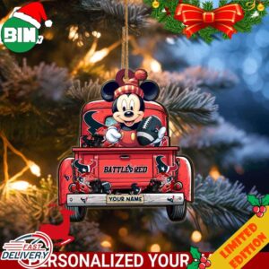 Houston Texans Mickey Mouse Ornament Personalized Your Name Sport Home Decor