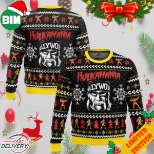 Hulkamania Hulk Hogan Ugly Christmas Sweater