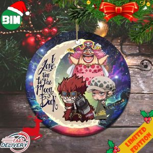 I Love You To The Moon And Back Big Mom vs Kid And Law One Piece Christmas 2023 Ornament