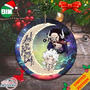 I Love You To The Moon And Back Luffy Gear 5 And Kaido One Piece Christmas 2023 Ornament