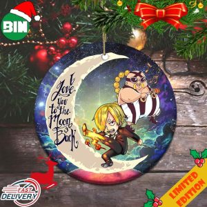 I Love You To The Moon And Back Sanji vs Queen One Piece Christmas 2023 Ornament
