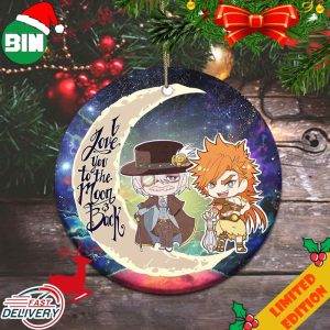 I Love You To The Moon And Back Shuumatsu No Valkyrie Record Of Ragnarok Hercules And Jack the Ripper Christmas Ornament