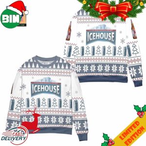 Ice House Logo Christmas Pattern Ugly Christmas Sweater