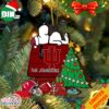 Indiana Hoosiers Snoopy Christmas NCAA Ornament Custom Your Family Name