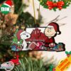 Indiana Hoosiers Snoopy Christmas NCAA Ornament Custom Name