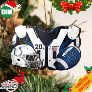 Indianapolis Colts NFL Sport Ornament Custom Your Name And Number 2023 Christmas Tree Decorations