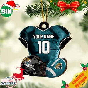 Jacksonville Jaguars NFL Sport Ornament Custom Name And Number 2023 Christmas Tree Decorations