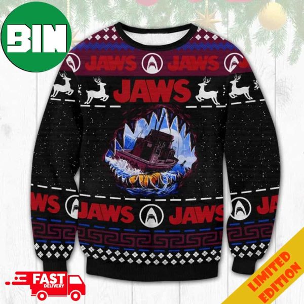 Jaws Ver 2 Ugly Christmas Sweater For Men And Women