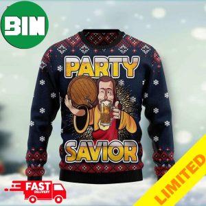 Jesus Beer Party SaviorI Don’t Always Drink Wine Xmas Funny 2023 Holiday Custom And Personalized Idea Christmas Ugly Sweater