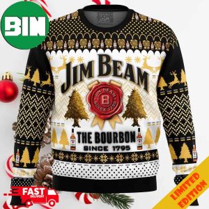 Jim Beam The Bourbon Ugly Christmas Sweater For Men And Women