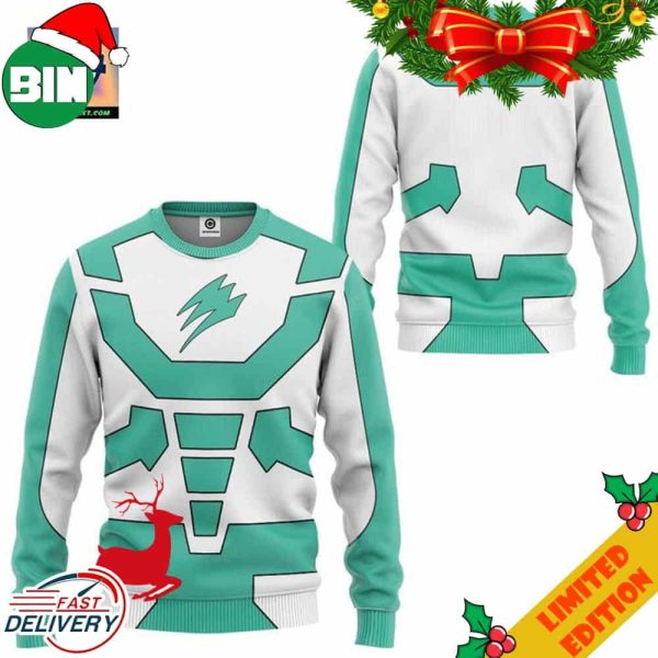 Jungle Fury Elephant Power Rangers Ugly Christmas Sweater