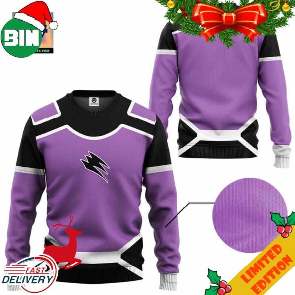 Jungle Fury Wolf Power Rangers Ugly Christmas Sweater