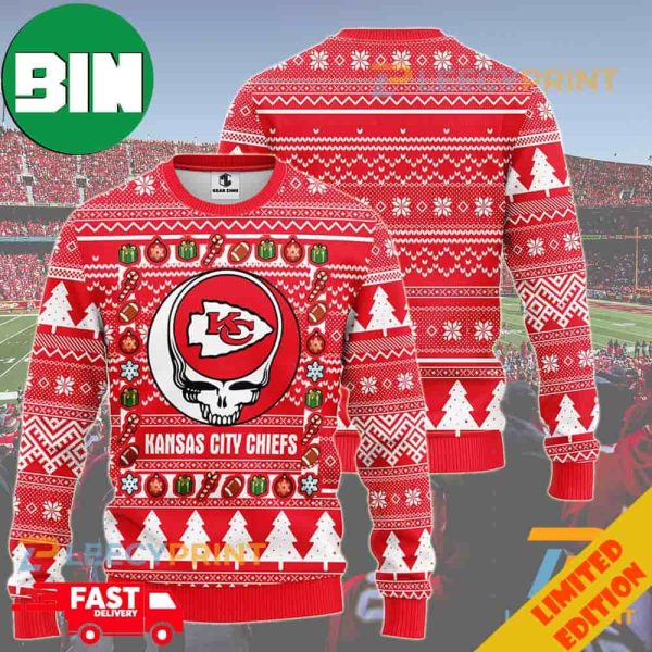 Kansas City Chiefs Grateful Dead Ugly Christmas