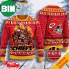 Kansas City Chiefs Mickey Donald Goofy Ugly Wool Sweater Christmas