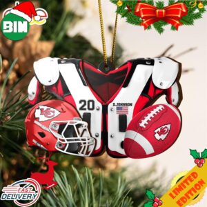 Kansas City Chiefs NFL Sport Ornament Custom Your Name And Number 2023 Christmas Tree Decorations