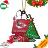 Kansas City Chiefs Snoopy And NFL Sport Ornament Personalized Your Family Name