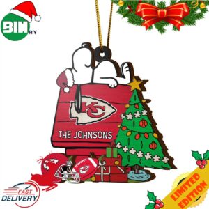 Kansas City Chiefs Snoopy NFL Sport Ornament Custom Name