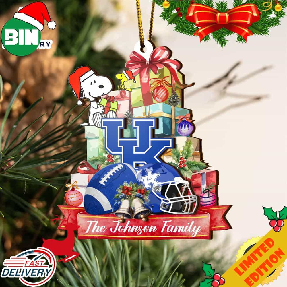 Kentucky Wildcats Stitch Christmas Ornament NCAA Custom With Stitch Ornament  - Binteez