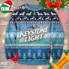 Keystone Light Orange Ugly Christmas Sweater