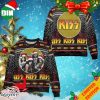 Kiss Heavy Metal Band Fire 3D Christmas 2023 Ugly Sweater