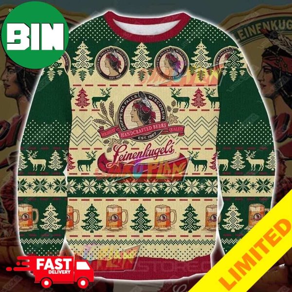 Leinenkugels Beer 3D Xmas Funny 2023 Holiday Custom And Personalized Idea Christmas Ugly Sweater