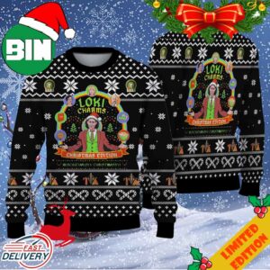 Loki Charms Season 2 Christmas Edition Mischievously Christmassy Ugly Sweater