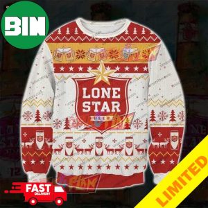 Lone Star Beer 3D Xmas Funny 2023 Holiday Custom And Personalized Idea Christmas Ugly Sweater