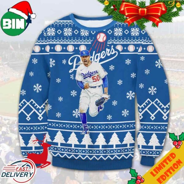 Los Angeles Dodgers Mookie Betts Ugly Christmas Sweater For Men And Women