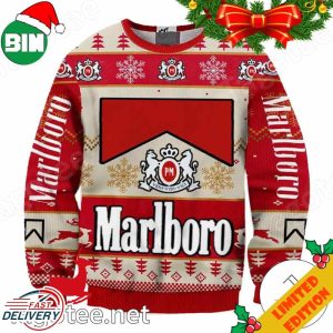 Marlboro Brand Of Cigarettes Ugly Christmas Sweater