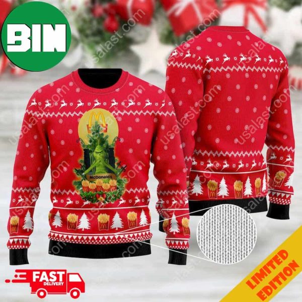 McDonald’s Grinch Snowflake Ugly Christmas Sweater For Men And Women