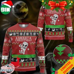 Merry Christmas 2023 Nightmare Before Christmas Jack Skellington Ugly Sweater For Men And Women