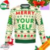 Merry Kushmas Meme 2023 Ugly Sweater