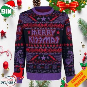 Merry Kissmas For Kiss Band Lovers Christmas 2023 Ugly Sweater
