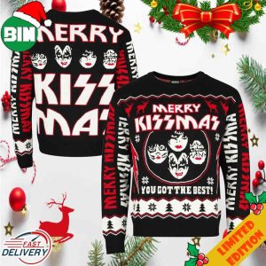 Merry Kissmas You Got The Best Holiday 2023 Kiss Fans Ugly Sweater