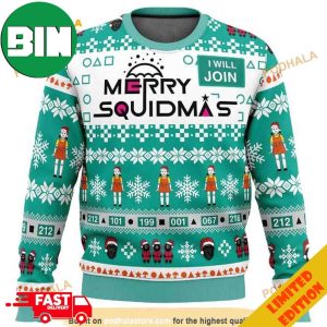 Merry Squidmas Scarry Doll Squid Game Series Fan Ugly Sweater
