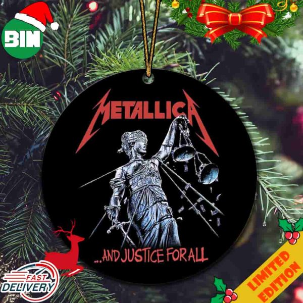 Metallica And Justice For All Album Christmas Tree Decorations 2023 Ornament