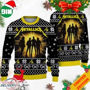 Metallica M72 Rock Band Christmas 2023 Holiday Gift For Fans Ugly Sweater