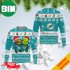 Miami Dolphins Baby Yoda Christmas Light Ugly Christmas Sweater For Men And Women