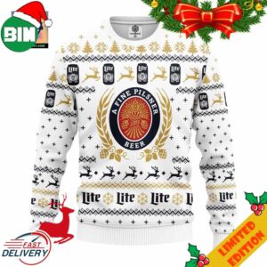 Miller Lite V5 Ugly Christmas Sweater Amazing Gift Idea Thanksgiving Gift