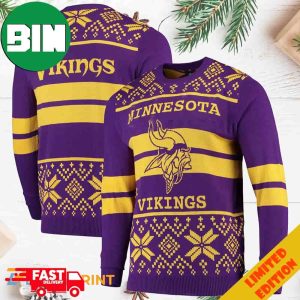 Minnesota Vikings Knitting Pattern Ugly Sweater Gift For True Fan