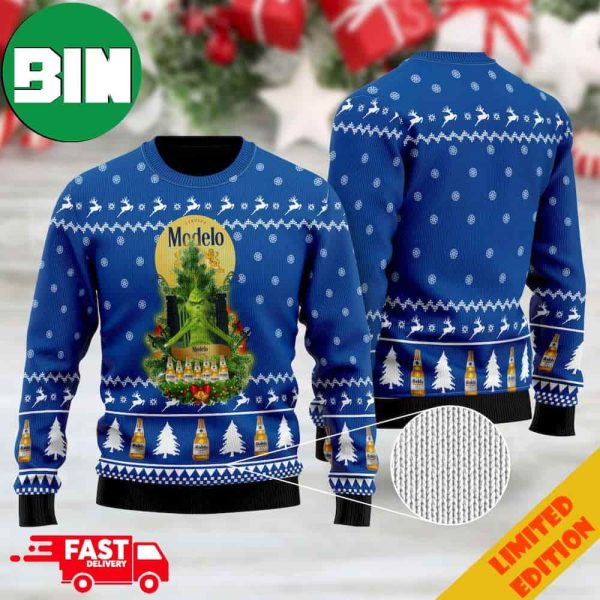 Modelo Grinch Snowflake Ugly Christmas Sweater For Men And Women