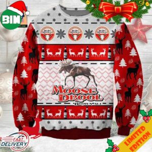 Moose Drool Brown Ale Ugly Christmas Sweater