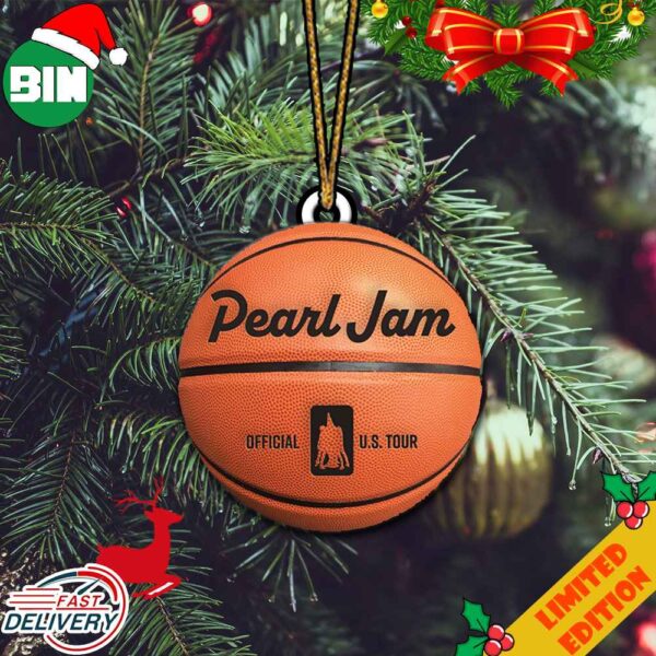 NBA Hardwood Basketball Pearl Jam Official US 2023 Tour Christmas Tree Decorations Ornament