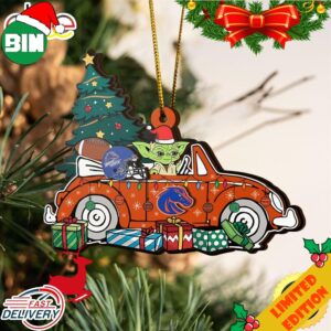 NCAA Boise State Broncos And Baby Yoda Christmas Ornament 2023 Christmas Tree Decorations