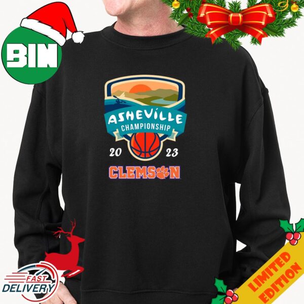 NCAA Clemson Tigers University Men’s Basketball Asheville Championship 2023 Congratulations T-Shirt